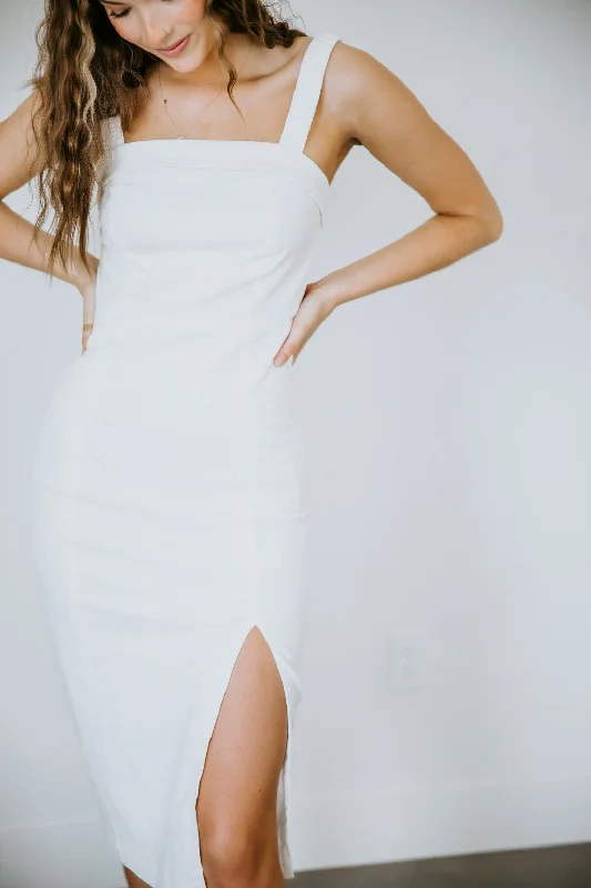 Ella Slit Midi Dress