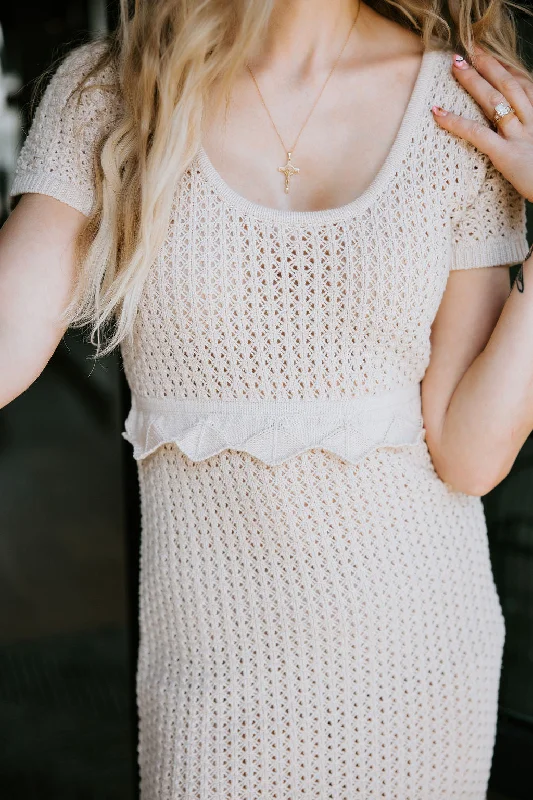 Silvana Crochet Midi Dress