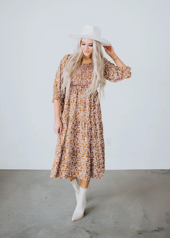 Vintage Looks Midi Dress