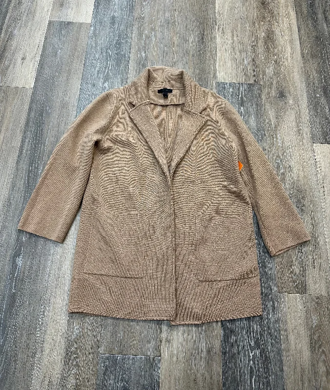 Sweater Cardigan By J. Crew In Tan, Size: S