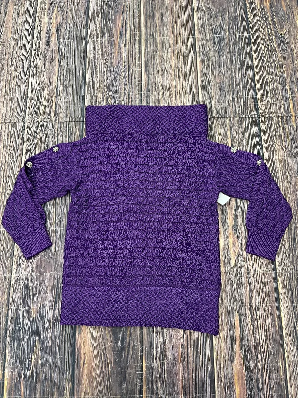 Sweater By Worth Ny In Purple, Size: L