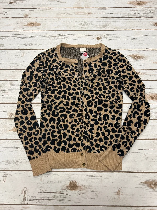 Sweater Cardigan By A New Day In Animal Print, Size: Xs