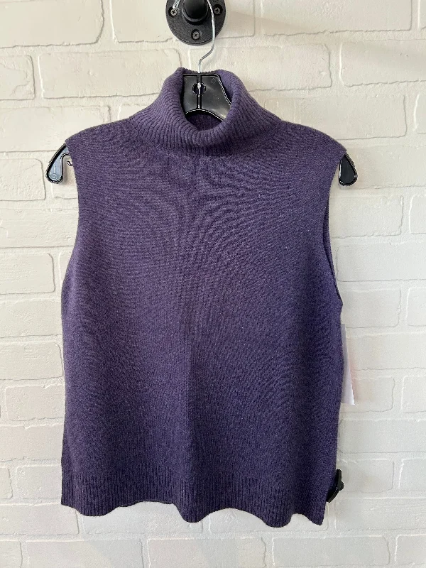 Sweater Cashmere By Valerie Stevens In Purple, Size: L