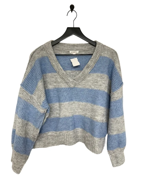 Sweater By Blu Pepper In Blue & Grey, Size: M