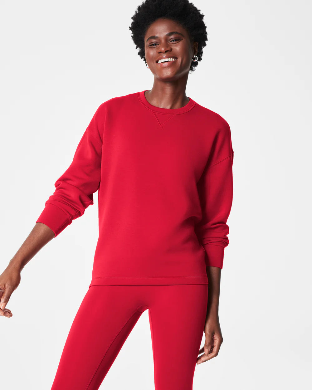 Spanx Airessentials Long Crew | Red