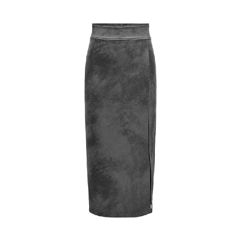 Only  Synthetic Leather Women's Skirt