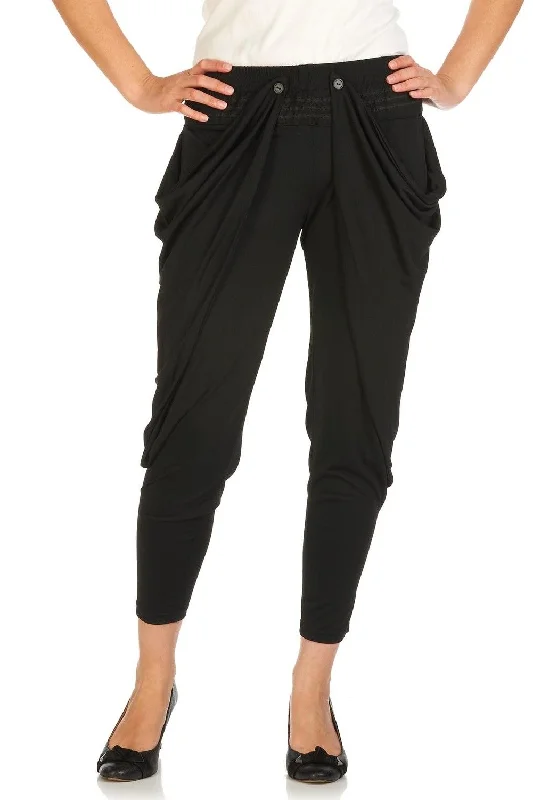 Black Harem Style Pants