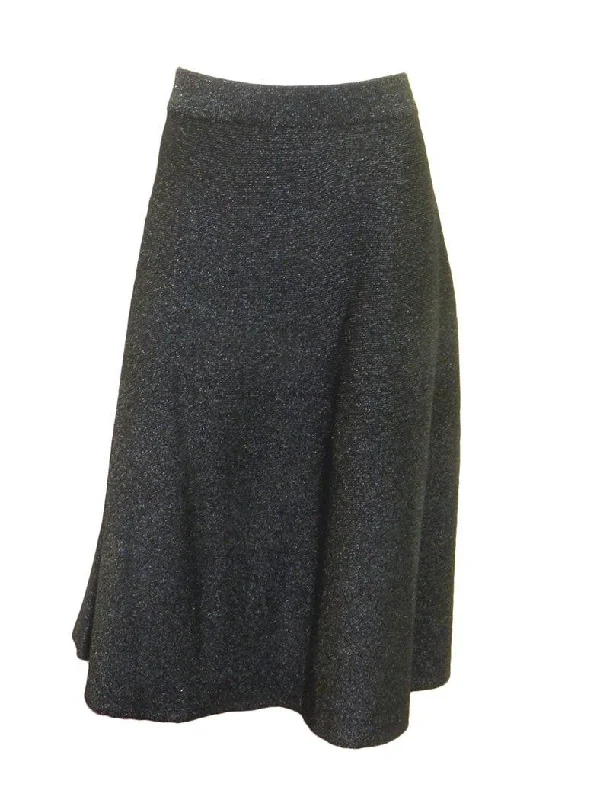 Weekend Metallic Knit Skirt