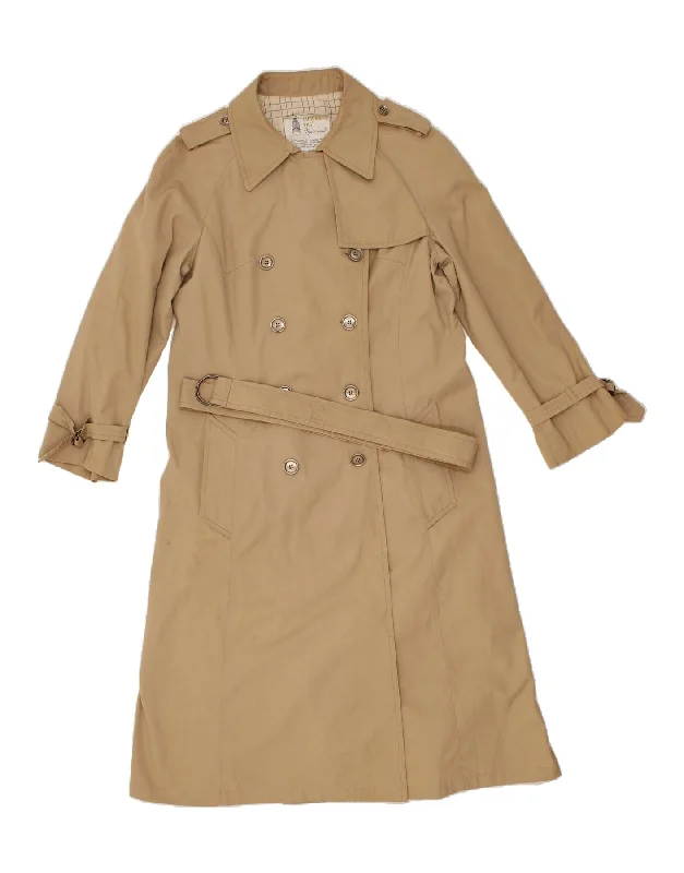 LONDON FOG Womens Trench Coat US 18 2XL Beige Polyester