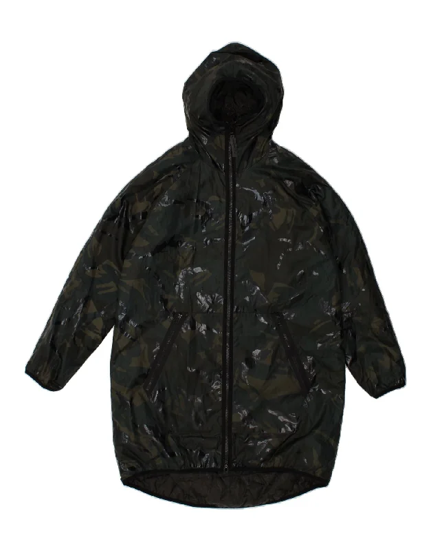 G-STAR Womens Loose Fit Windbreaker Coat UK 14 Medium Green Camouflage