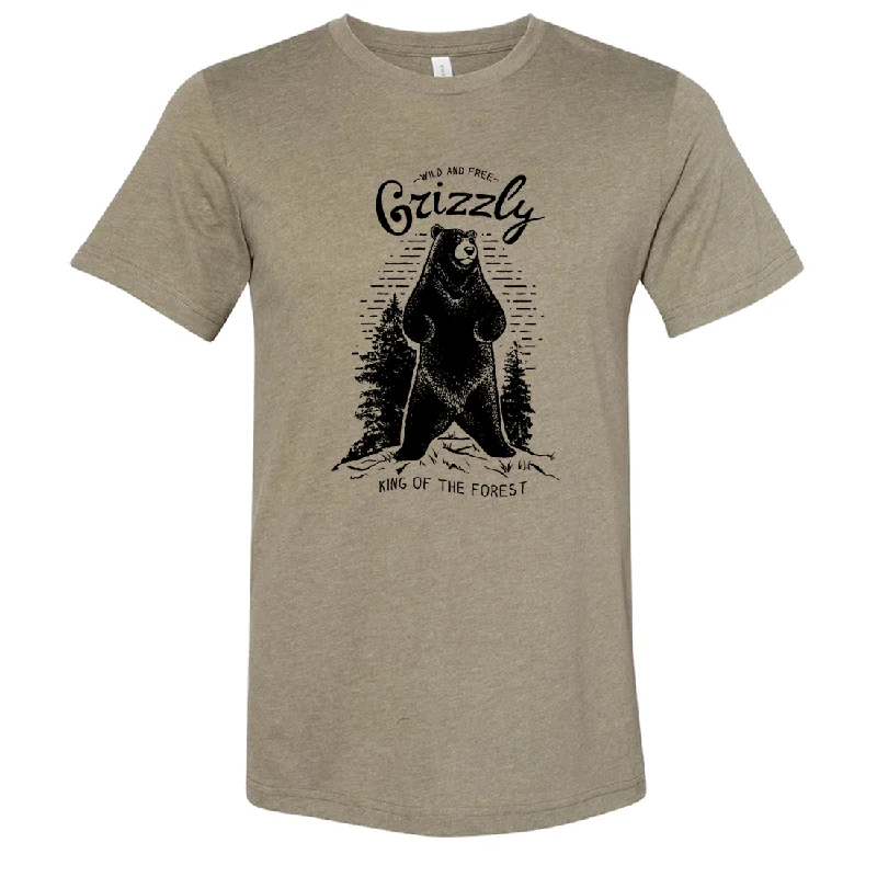 Wild And Free Grizzly Asst Colors Sueded Tee