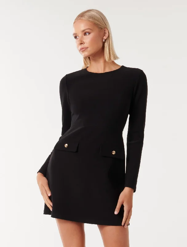 Jinny Long Sleeve Mini Dress