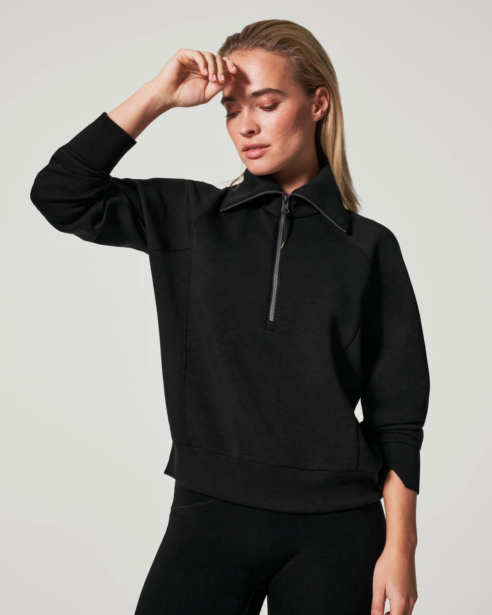 Spanx Airessentials Half Zip | Black