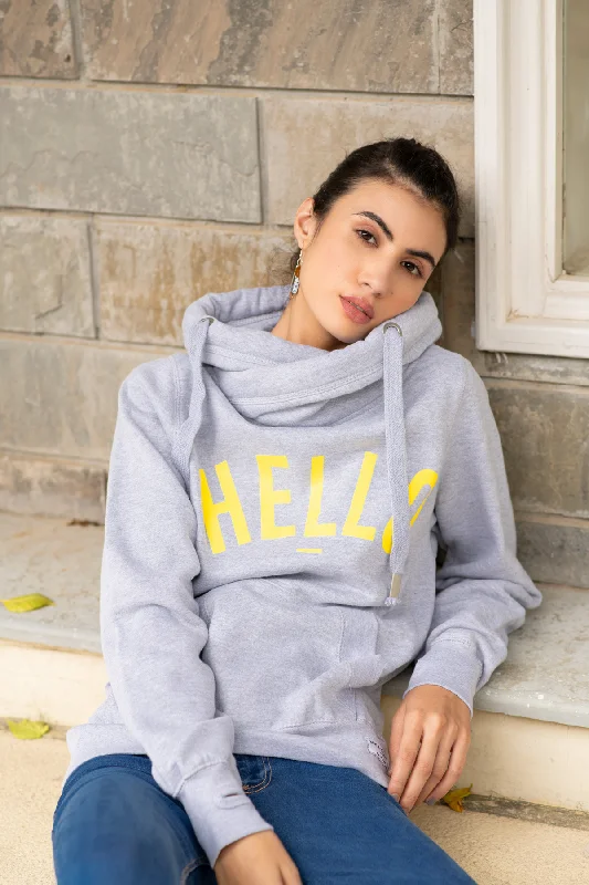 Yellow Hello Hoodie