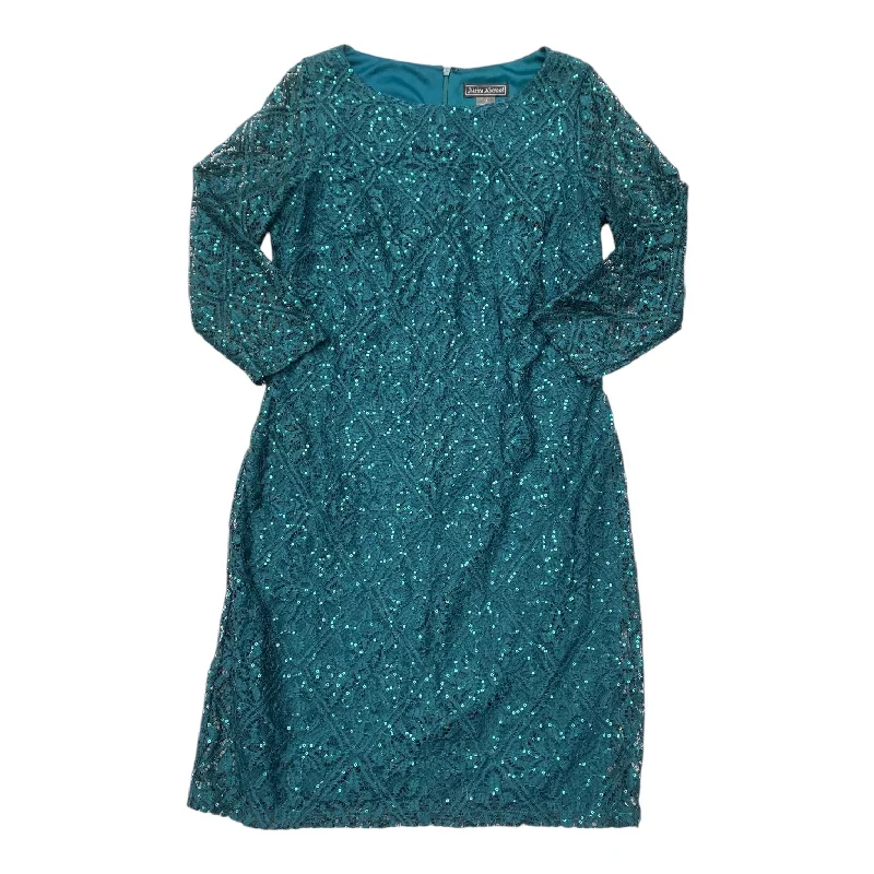 Dress Party Midi By Jessica Howard In Teal, Size: 12