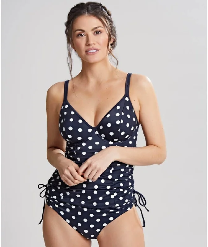 Panache Swimwear Anya Riva Spot Balconnet Wired Tankini - Navy/Vanilla