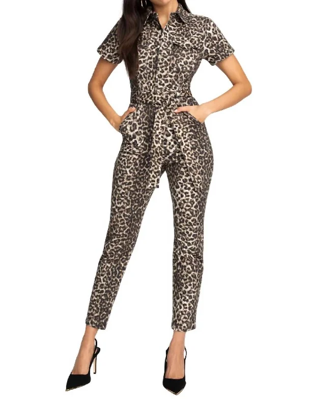 Women's Fit For Success Jumpsuit In Wild Cat