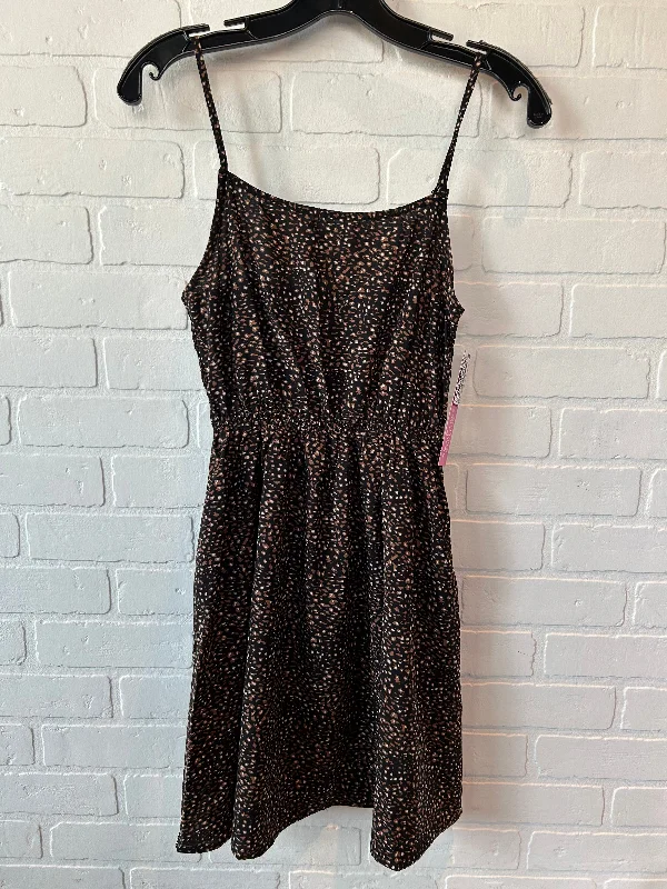 Black & Brown Dress Casual Short I Love It, Size S