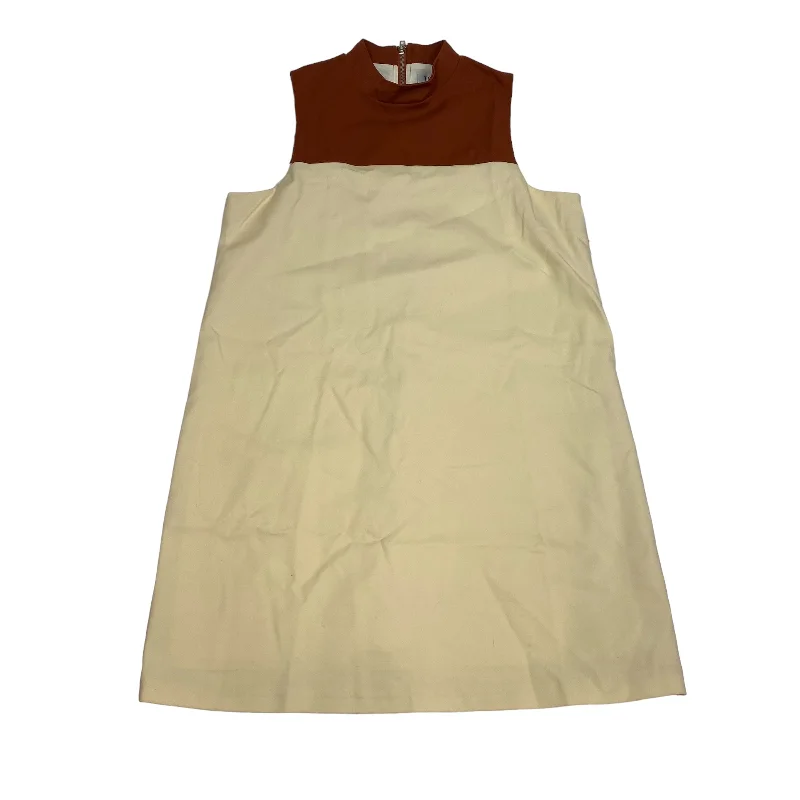 Brown & Cream Dress Casual Short Tobi, Size M