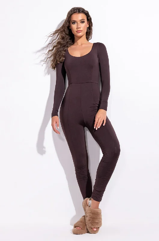 LEGENDARY LONG SLEEVE SCOOP NECK JUMPSUIT